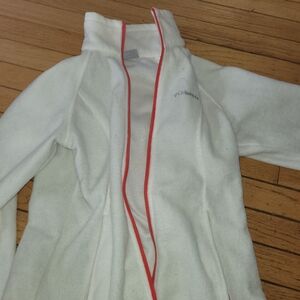 Columbia Off-White Fleece with Pink Trim